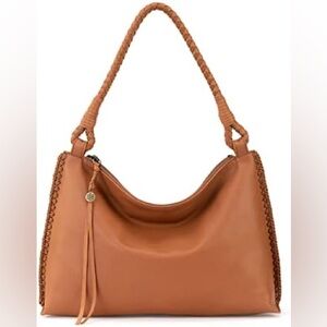 The Sak Women’s Elegant Tan Brown Leather Mariposa Medium Shoulder Bag LIKE NEW